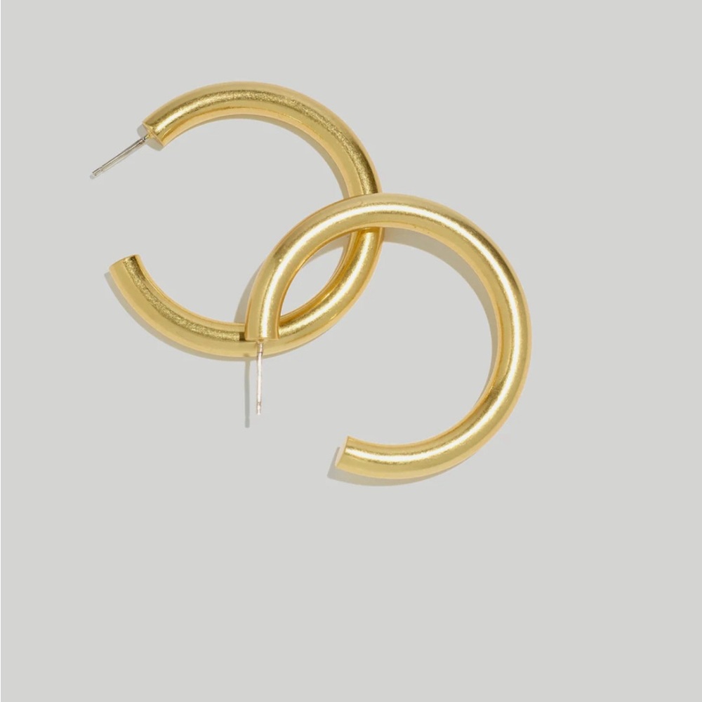 Madewell gold hoop earrings